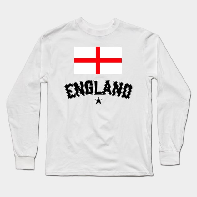 England Long Sleeve T-Shirt by nickemporium1